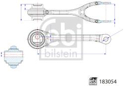 FEBI BILSTEIN Brat, Suspensie Roata Fata 183054 Mercedes-Benz A-Class/Cla/Cla Shooting Brake (183054)
