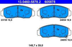 ATE Set Placute Frana, Frana Disc 13.0460-5878.2 Honda Accord/Avancier/Civic Vii/Fr-V (13.0460-5878.2)