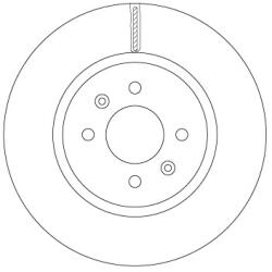 TRW Disc Frana Df6842 Hyundai I20 Active/I20 Ii Kia Rio Iv