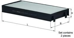 KNECHT Filtru, Aer Habitaclu La221/S Bmw X5/X6 (LA221/S)