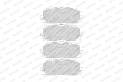 FERODO Set Placute Frana, Frana Disc Fdb4967 Audi A3/A4 B9/A5/A6 C8/A7/A8 D5/E-Tron/Q5 (FDB4967)