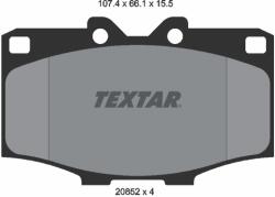 TEXTAR Set Placute Frana, Frana Disc 2085201 Toyota 4 Runner I/4 Runner Iv/Hilux Iv (2085201)