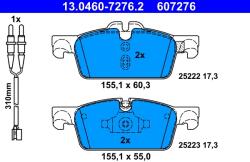 ATE Set Placute Frana, Frana Disc 13.0460-7276.2 Peugeot 508/508 I/508 Sw I