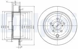 DELPHI Disc Frana Bg4158 Subaru Brz/Forester/Impreza/Legacy V/Outback Toyota Gt 86