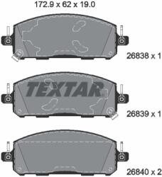 TEXTAR Set Placute Frana, Frana Disc 2683801 Nissan Ariya/Pathfinder V/Qashqai Iii/Rogue