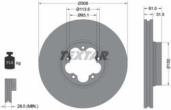 TEXTAR Disc Frana 92274303 Ford Transit V363 Ford Australia Transit