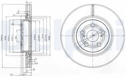 DELPHI Disc Frana Bg3914 Toyota Avensis