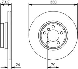 Bosch Disc Frana 0986479A06 Bmw 2/3/3 Gran Turismo/3 Touring/4/4 Gran