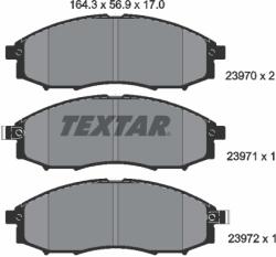 TEXTAR Set Placute Frana, Frana Disc 2397001 Baic-Orv Bj40 Dongfeng (Dfac) Oting