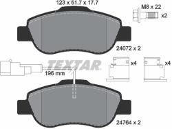 TEXTAR Set Placute Frana, Frana Disc 2476401 Fiat 500 C Ford Ka