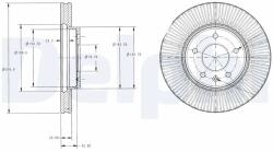 DELPHI Disc Frana Bg4092C Chevrolet Captiva/Captiva Sport Opel Antara A (BG4092C)