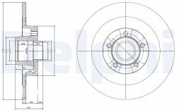 DELPHI Disc Frana Bg9024Rs Renault Espace Iv/Vel Satis