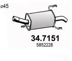 ASSO Toba Esapament Finala 34.7151 Opel Astra G/Astra G Classic Caravan
