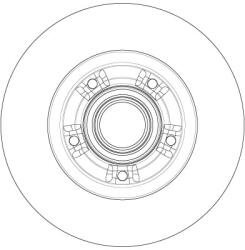 TRW Disc Frana Df6203Bs Renault Fluence/Scénic Iii (DF6203BS)