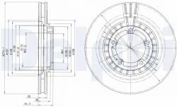 DELPHI Disc Frana Bg4134 Hyundai H-1/H-1 / Starex/H100/Porter Jac Refine M5 I