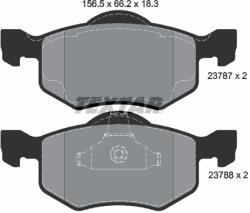 TEXTAR Set Placute Frana, Frana Disc 2378701 Ford Maverick Ford Asia & Oceania Escape (2378701)