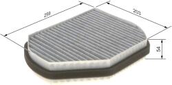 Bosch Filtru, Aer Habitaclu 1987432301 Chrysler Crossfire Mercedes-Benz C-Class/Clk