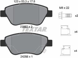 TEXTAR Set Placute Frana, Frana Disc 2398202 Fiat Doblo German E Cars Cetos Opel Adam (2398202)