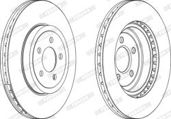 FERODO Disc Frana Ddf1765C-1 Chrysler 300C Lancia Thema