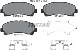 TEXTAR Set Placute Frana, Frana Disc 2514901 Chevrolet Colorado Crew Cab/D-Max I