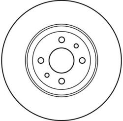 TRW Disc Frana Df2566 Abarth 500 / 595 / 695/500C / 595C / 695C Alfa Romeo 155