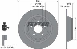 TEXTAR Disc Frana 92268703 Ford Mondeo V Ford (Changan) Mondeo Ford Australia Mondeo