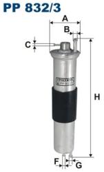 FILTRON Filtru Combustibil Pp832/3 Bmw 3/Z3
