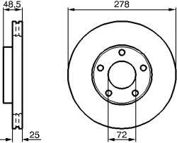 Bosch Disc Frana 0986479C68 Mazda 3/5 (0986479C68)