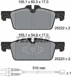 TEXTAR Set Placute Frana, Frana Disc 2522201 Peugeot 508/508 I/508 Sw I