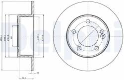 DELPHI Disc Frana Bg4321 Nissan Interstar/Nv400 Opel Movano B Renault Master Iii (BG4321)