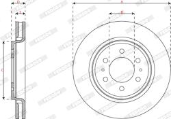 FERODO Disc Frana Ddf2363C-1 Ford Usa Expedition/F-150/F-150 Crew Cab