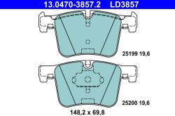ATE Set Placute Frana, Frana Disc 13.0470-3857.2 Bmw 1/2/3/3 Gran Turismo/3 Touring/4 (13.0470-3857.2)