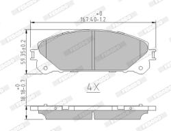 FERODO Set Placute Frana, Frana Disc Fdb4354 Lexus Nx/Nx Ii/Rx Toyota Alphard / Vellfire