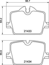 BREMBO Set Placute Frana, Frana Disc P06114 Bmw 2/3/3 Touring/4/4 Gran/Z4/I4 (P06114)