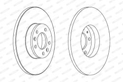 FERODO Disc Frana Ddf1602C Citroën Jumpy Ii Fiat Scudo Peugeot Expert/Expert Tepee (DDF1602C)