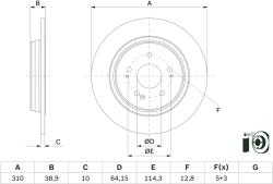 Bosch Disc Frana 0986479G18 Honda Cr-V V/Cr-V Vi