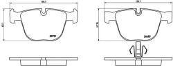 BREMBO Set Placute Frana, Frana Disc P06053 Alpina B7 Bmw 5 Gran Turismo/7