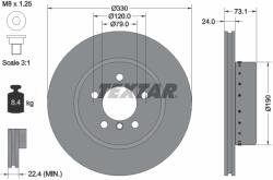 TEXTAR Disc Frana 92269725 Bmw Z4 (92269725)