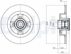 DELPHI Disc Frana Bg9032Rs Renault Megane Ii/Scénic Ii