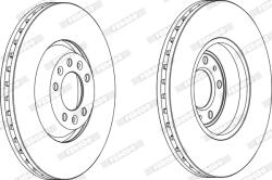 FERODO Disc Frana Ddf1274C-1 Citroën C5 Iii/C6 Peugeot 407/607 Saab 9-5