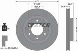 TEXTAR Disc Frana 92167203 Mitsubishi Pajero/Pajero Iv/Pajero Sport I/Pajero Sport Ii (92167203)