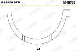 GLYCO Saiba Distantier, Arbore Cotit A293/4Std Bova Magiq/Synergy Daf Cf/Cf 85/Xf/Xfc (A293/4STD)