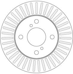 TRW Disc Frana Df6214 Nissan Pixo Suzuki Alto Vii (DF6214)