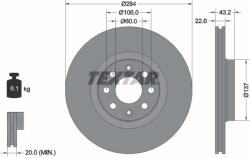 TEXTAR Disc Frana 92145803 Fiat Grande Punto/Punto/Punto Evo Opel Adam/Corsa D/Corsa E (92145803)