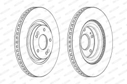 FERODO Disc Frana Ddf2199C Hyundai Grandeur/Kona/Nexo/Sonata Vii/Tucson/I20 Iii/I40 I