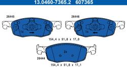 ATE Set Placute Frana, Frana Disc 13.0460-7365.2 Mazda 2 Toyota Yaris