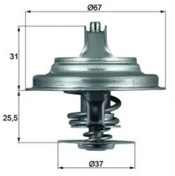 MAHLE Termostat, Lichid Racire Tx2587D Audi 100 C2/100 C3/100 C4/200 C2/200 C3/80 B2 (TX2587D)