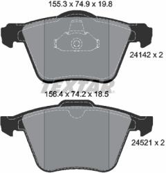 TEXTAR Set Placute Frana, Frana Disc 2414201 Ford Galaxy Ii/Galaxy Mk Ii/S-Max