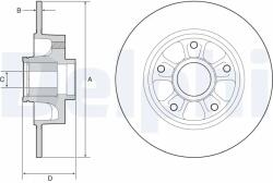 DELPHI Disc Frana Bg9230Rsc Renault Megane Iv (BG9230RSC)