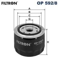 FILTRON Filtru Ulei Op592/8 Fiat Ducato Iveco Daily Iii/Daily Iv/Daily V/Daily Vi (OP592/8)
